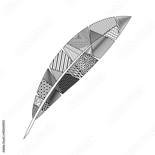 Pluma con Patrón