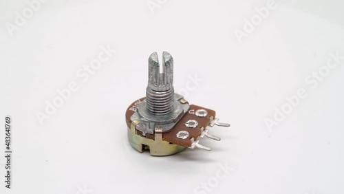 Potentiometer variable switch control rheostat electronic engineering arduino. photo