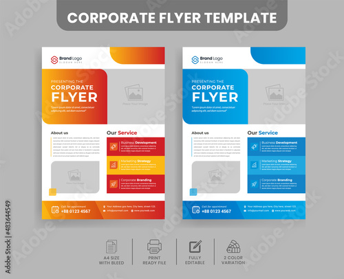 Multipurpose business flyer corporate look design template