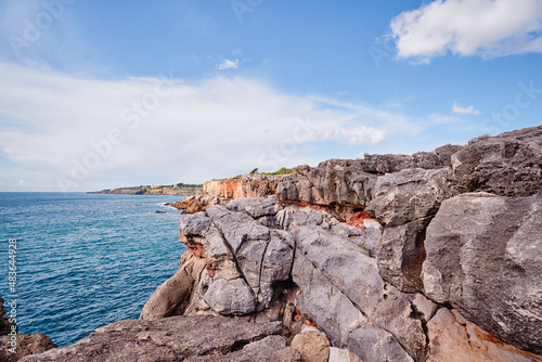 Beautiful landscape. Atlantic ocean rock shore, Portugal. © luengo_ua
