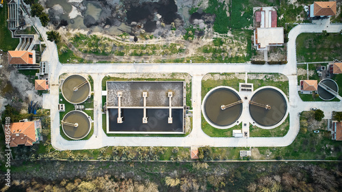 фотографія Sewage water treatment plant