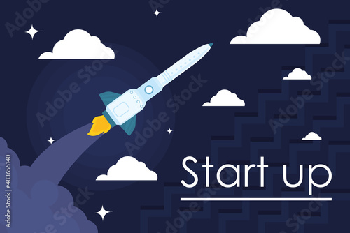 illustration of start up