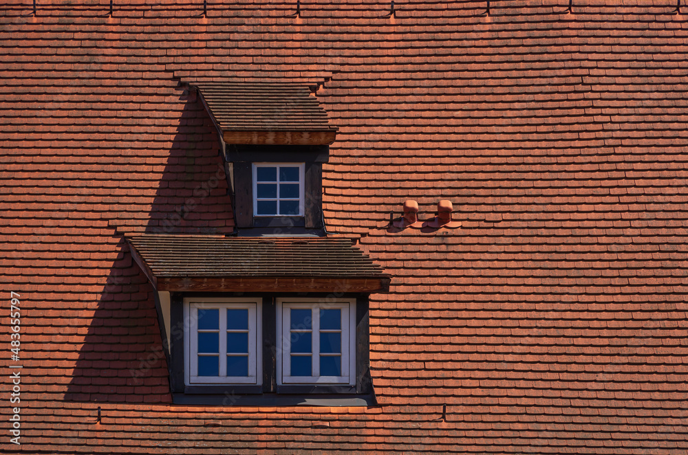 Three Mansard Windows