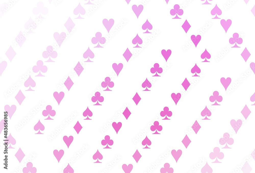 Light Pink vector layout with elements of cards.