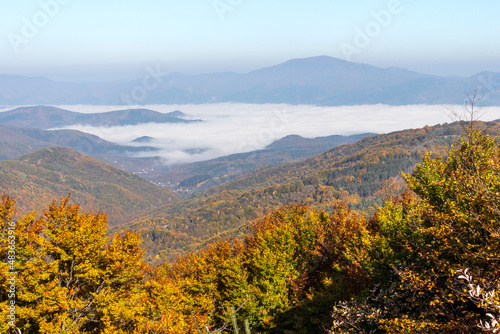 Autumn Landscape of Erul mountain near Golemi peak, Bulgaria photo