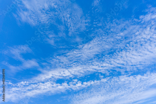 Refreshing blue sky and cloud background material_c_02