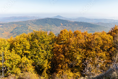 Autumn Landscape of Erul mountain near Golemi peak, Bulgaria photo