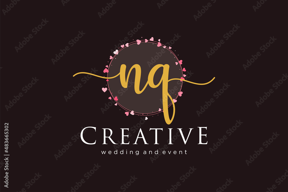 Initial NQ feminine logo. Usable for Logo for fashion,photography ...