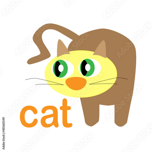 gato, niño kid, children, baby, gato cafe, felino, arte, naturaleza, vector, estampado, figura, gatito, mascotas © laura