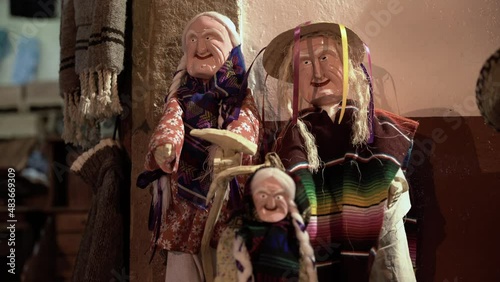 Traditional Mexican old dolls