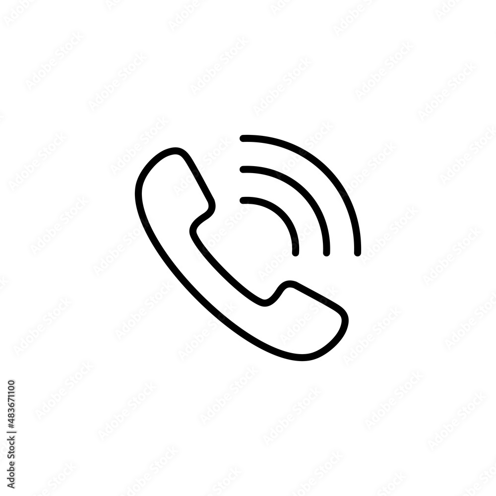 Obraz premium Call icon. telephone sign and symbol. phone icon. contact us
