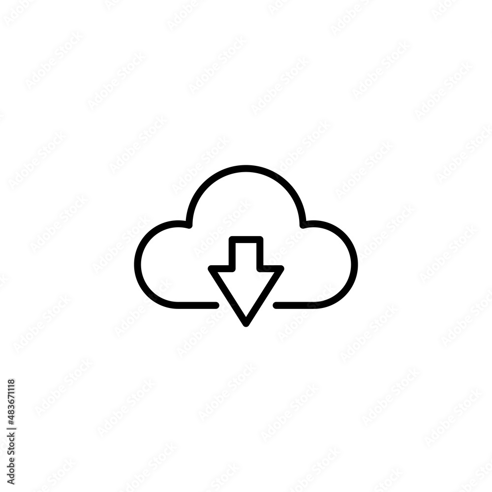 cloud icon. cloud sign and symbol cloud icon. cloud sign and symbol
