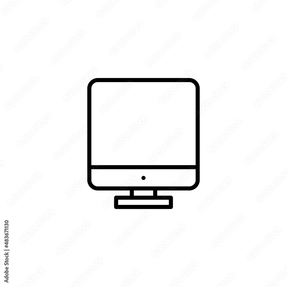 Computer icon. computer monitor sign and symbol
