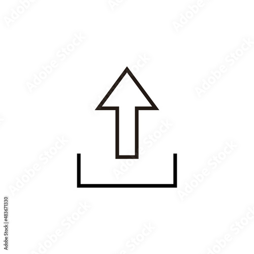 Upload icon. load data sign and symbol