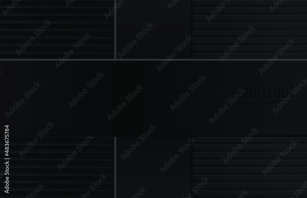 Obraz premium Black metallic background. Vector illustration.