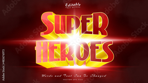 SUPER HEROES TEXT EFFECT