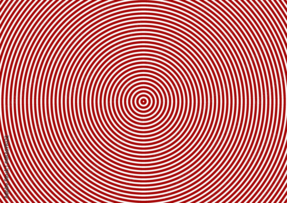 Abstract concentric circles pattern background in red colors for design.designs for decorations, wrapping paper, wallpaper, fabrics, backgrounds and more.
