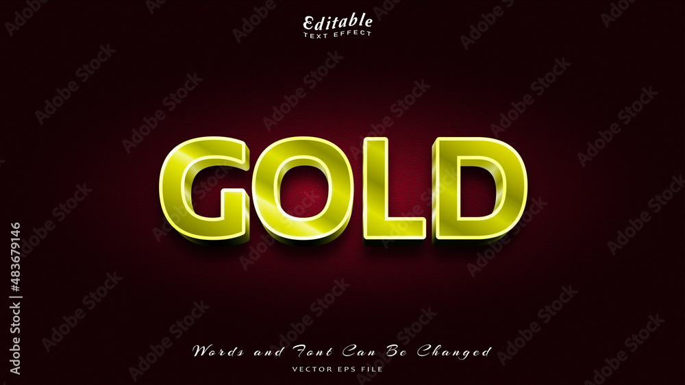 gold editable text effect free font gold editable text effect free font