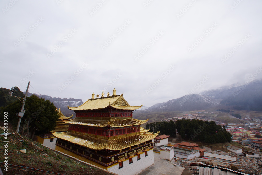 チベット・アムド地方 郎木寺のセルティゴンパ
