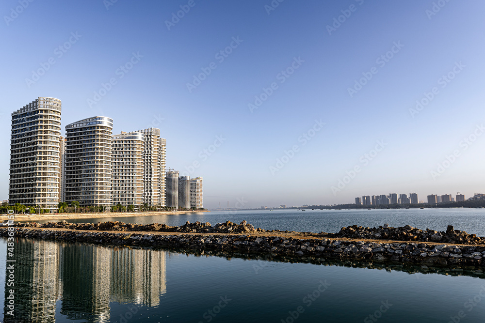 Obraz premium Architecture scenery of Haihua Island, Hainan Province, China