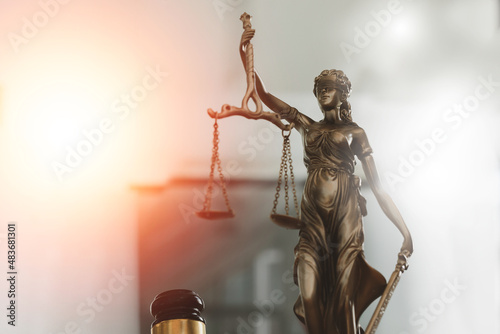 lawyer lady justice, The Statue of Justice or Iustitia, Justitia the Roman goddess of Justice, contract Legal law, advice and justice concept. 