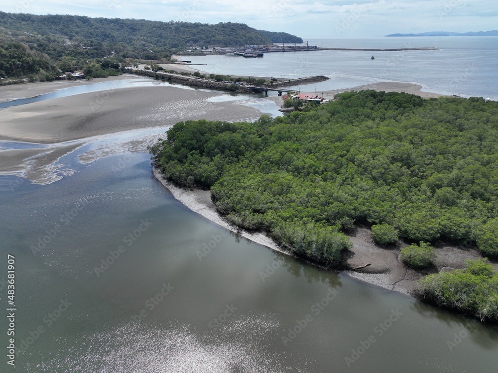 Aerial View of Puerto Caldera in Costa Rica
