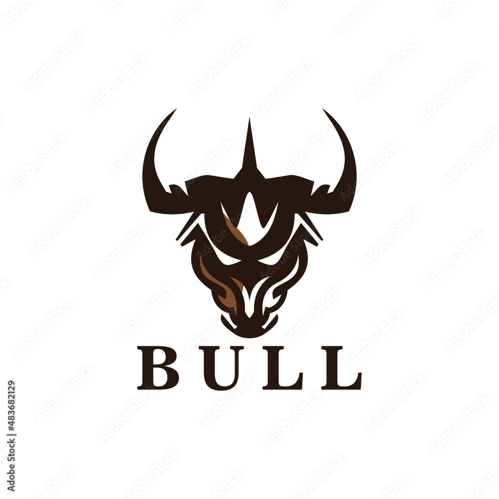 This logo is made using bull and trident elements in a simple and modern style.
This logo is made using bull and trident elements in a simple and modern style.