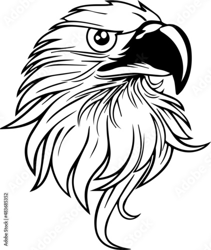 Eagle Clipart Black And White ,Black And White Eagle PNG