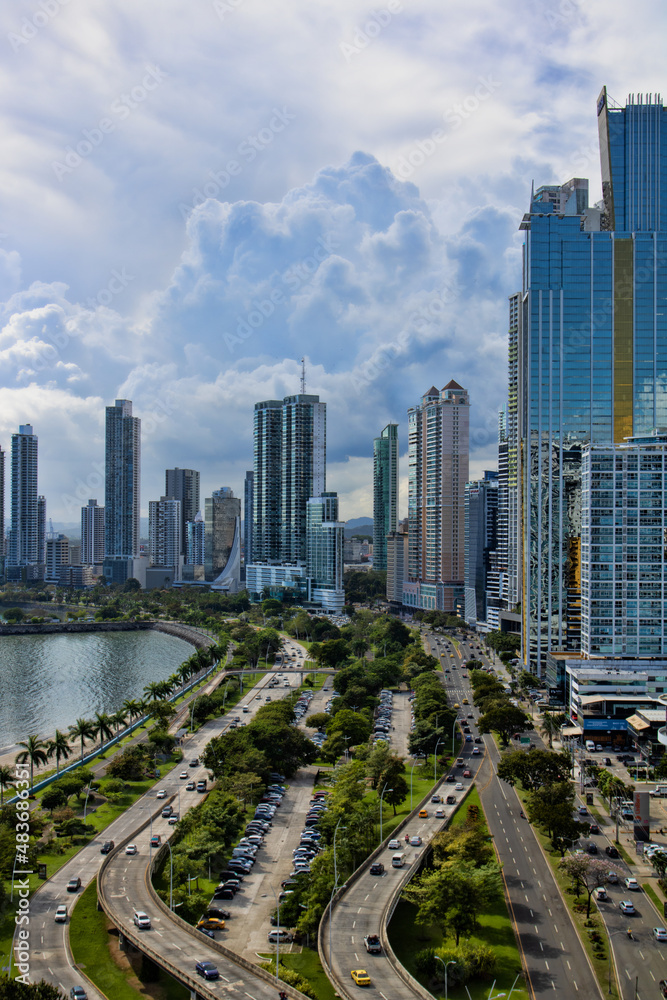 Naklejka premium Panama city 