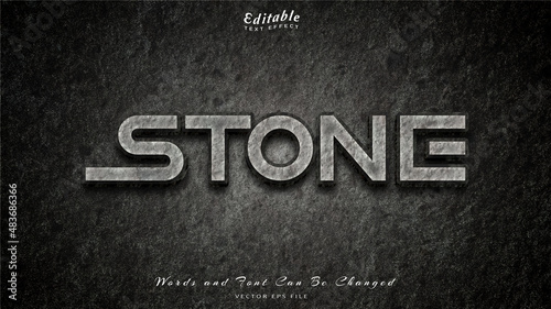 stone editable text effect