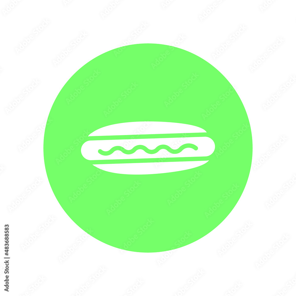 Hot dog Isolated Vector icon which can easily modify or edit

