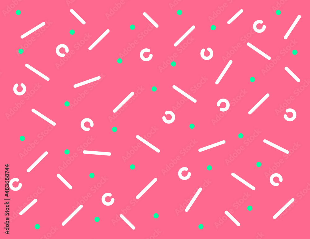 Pattern background with pink and green dots Pattern background with pink and green dots