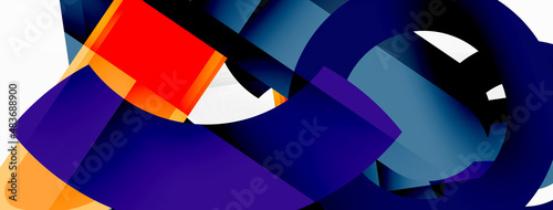 Color geometric stripes, lines abstract background. Minimal geometric template for wallpaper, banner, presentation