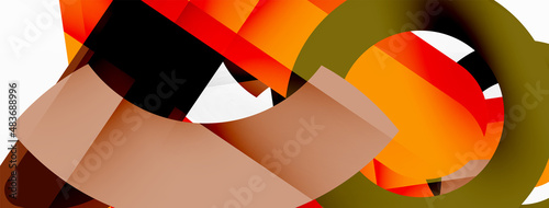 Color geometric stripes, lines abstract background. Minimal geometric template for wallpaper, banner, presentation