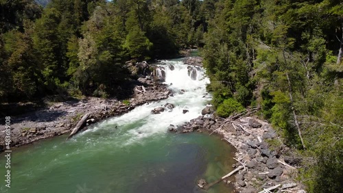 relaxing waterfall view