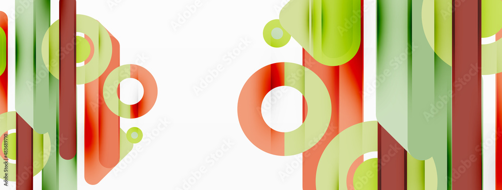 Lines geometric background. Stripes and rings composition business template for wallpaper, banner, background or landing Lines geometric background. Stripes and rings composition business template for wallpaper, banner, background or landing