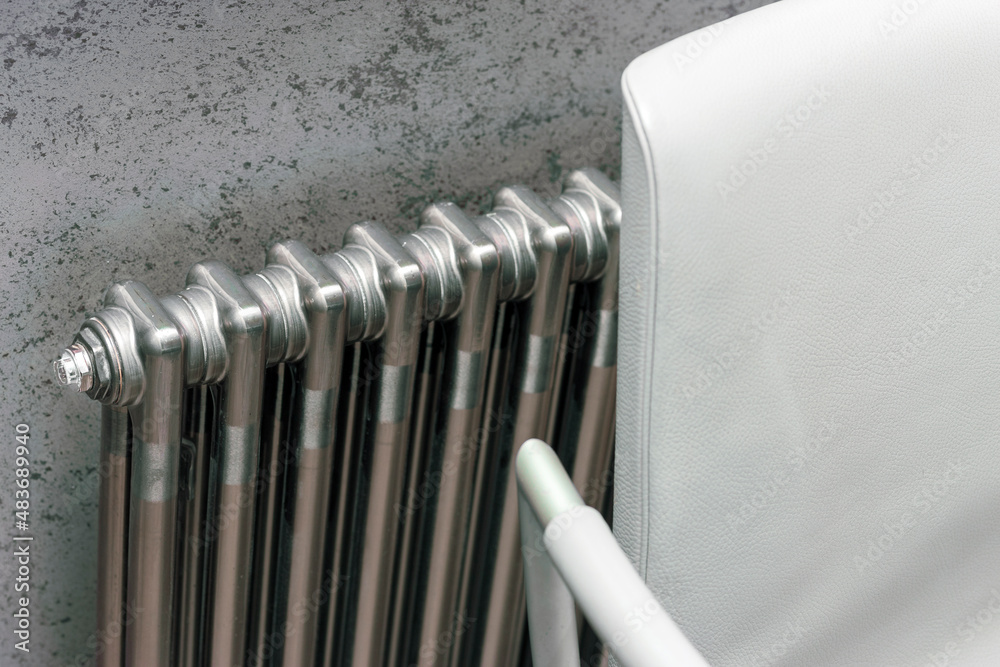 radiator and chair