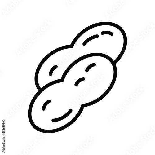 Peanut Isolated Vector icon which can easily modify or edit

