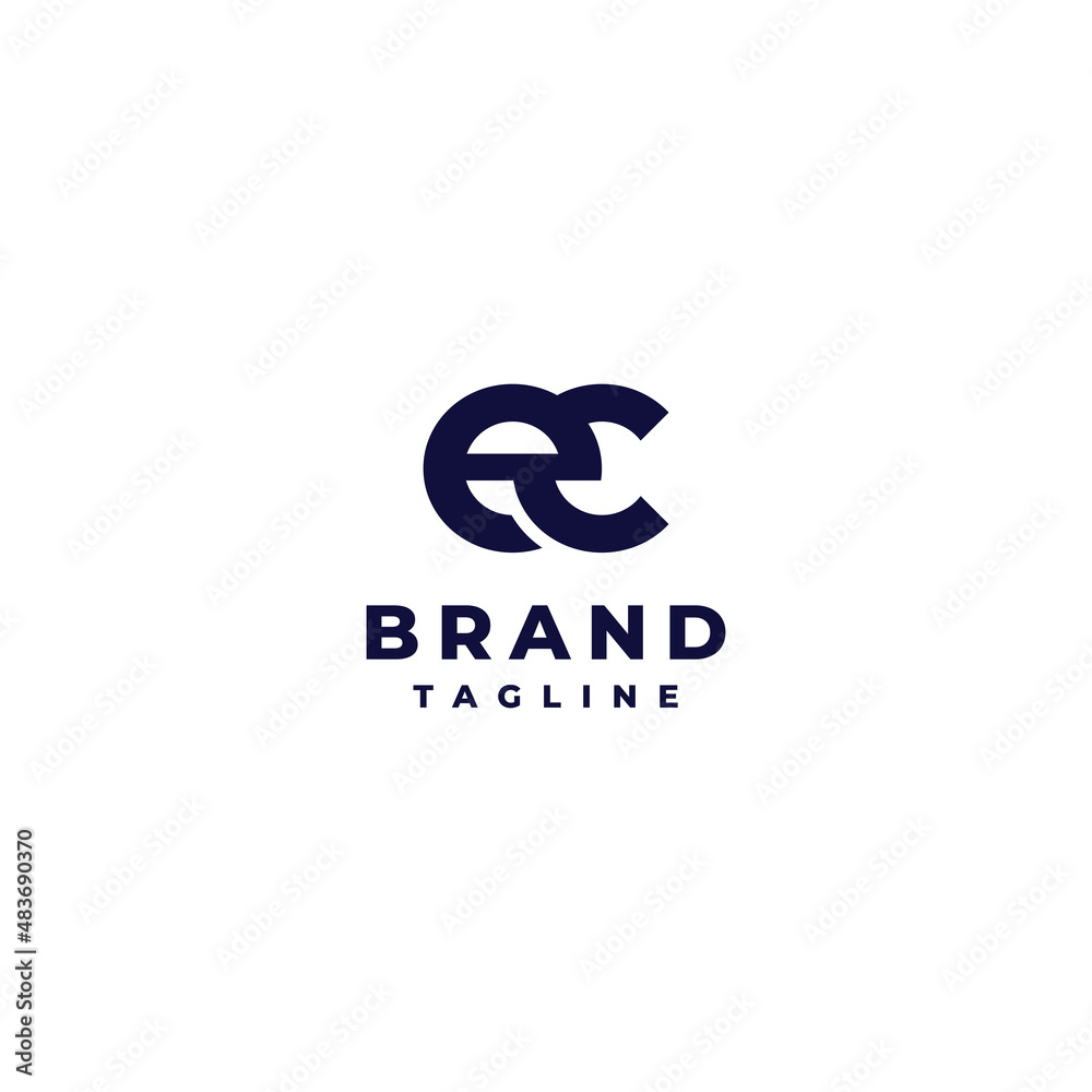 Simple Logo Design of Initials ec. Initial logo design ec where the letter e is on the top side of the letter e. Simple Logo Design of Initials ec. Initial logo design ec where the letter e is on the top side of the letter e.