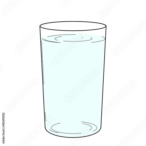 水の入ったコップ