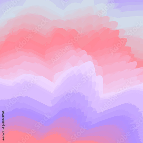 Abstract gentle wavy background of many colored lines.3d.