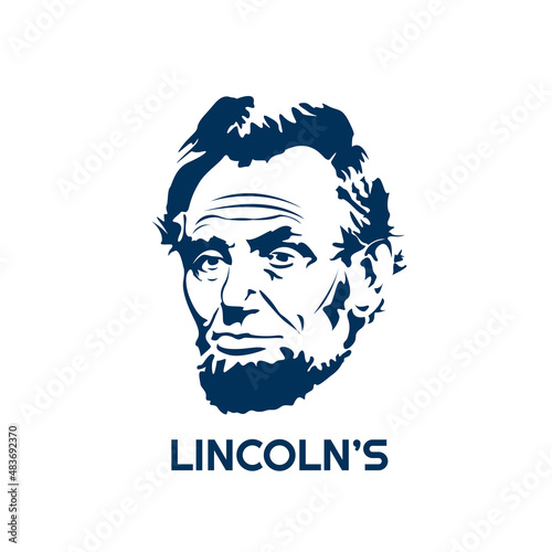 Lincoln's face vector illustration design is suitable for Lincoln's birthday or anniversary in Australia