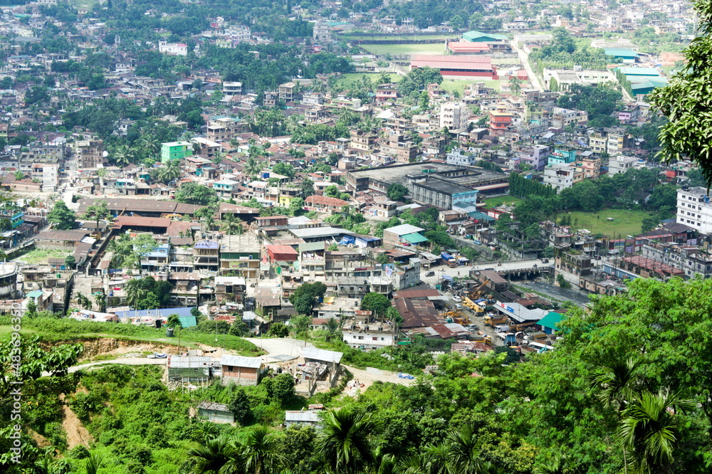 View of Phuentsholing city, Bhutan