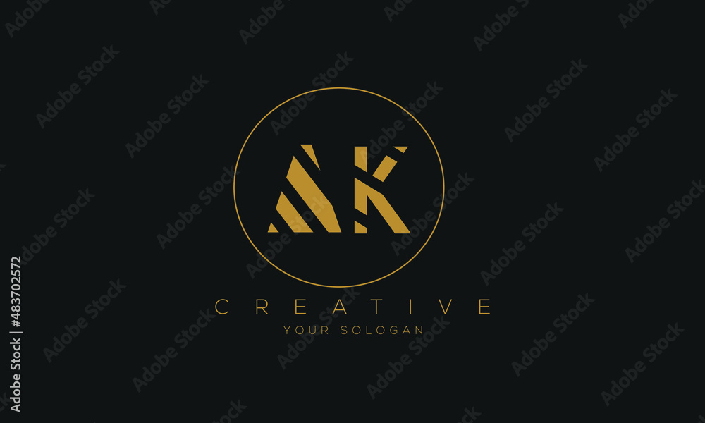 AK logo design.