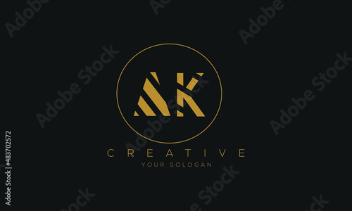 AK logo design.