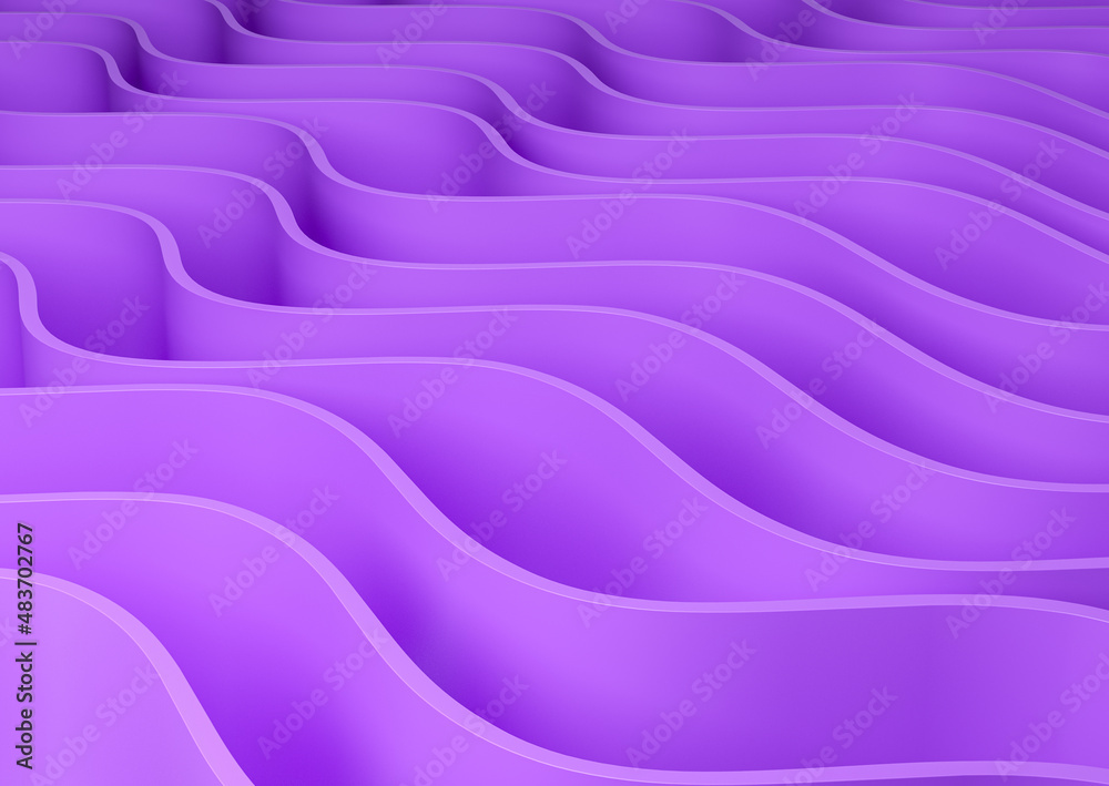 Obraz premium Purple lines. Waves of curve shape. Concept of modern art