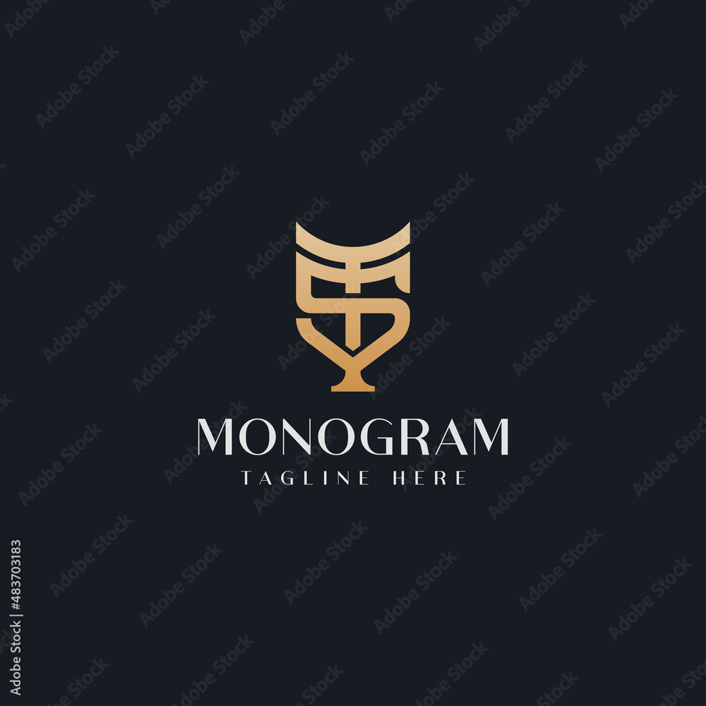 Initial TS ST T S Monogram Logo Template. Initial Based Letter Icon Logo Initial TS ST T S Monogram Logo Template. Initial Based Letter Icon Logo