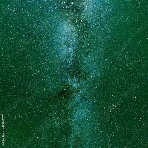 Nebula, cluster of stars in deep space. Science fiction art.