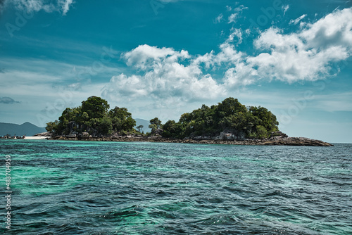 Seascape view of the beautiful Andaman sea around Koh Lipe island