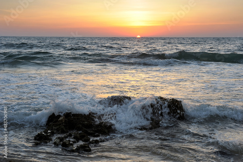 Mediterranean coast in southern Israel near the city of Ashkelon